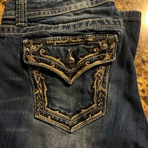 Miss me blue jeans , gently worn . Excellent condition